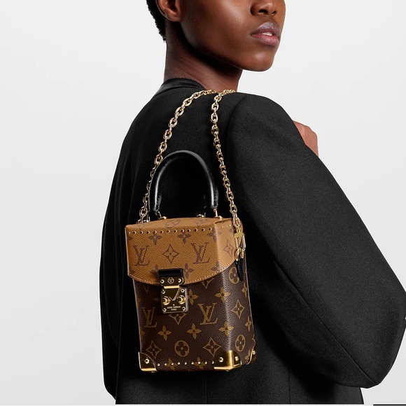 Louis Vuitton Monogram & Monogram Reverse coated Canvas Camera Box Bag - Picture 8 of 11